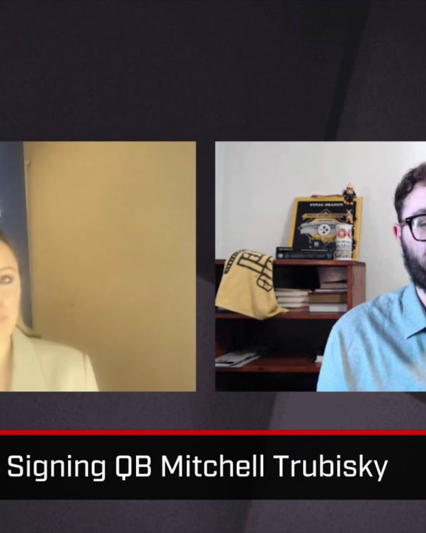 031422-Steelers Signing QB Mitchell Trubisky